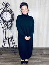 Fabulous Fall Sweatshirt Dress-Black