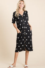 Stars & Buttons Midi Dress