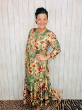 Vintage & Olive Ruffle Hem Dress