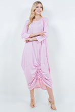 Parachute & Strings Dress- Baby Pink
