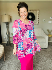 Penelope Pink Floral Tunic