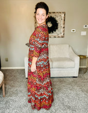 Tonya Tiered Dress- Multicolored Leopard