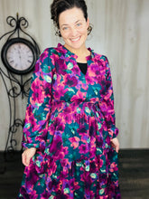 Jamie Smocked Waist Dress- Plum Floral