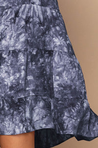 Leslie Tie Dye Tunic Dress-Navy or Wine