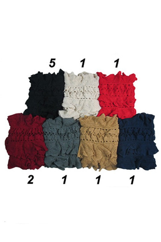 Ruffled Classic Oblong Soft Scarf