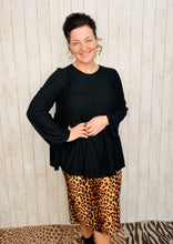 Clara Black Babydoll Swiss Dot Top