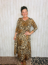Tonya Marie Tiered Dress- Leopard Print