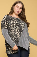 Shimmer Leopard Oversized Top