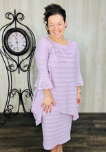 Feminine & Lace Tunic- Lavender