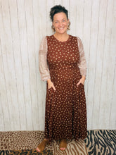 Misty Brown Paisley & Floral Woven Dress
