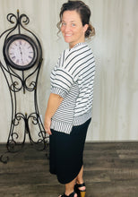 Katie Black & White Top