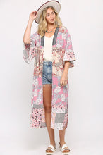 Rose Mix Maxi Kimono
