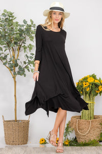 Jennifer High-Low Handkerchief Style Dress