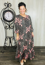 Connie Coral & Leopard Dress