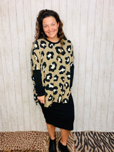 Taupe & Leopard Poncho/Tunic Style