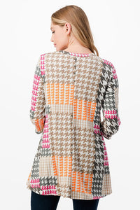Spring & Houndstooth Tunic