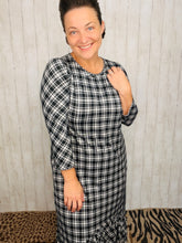 Black & Plaid Dreams Dress