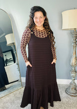 Lenora Textured Jumper- Brown