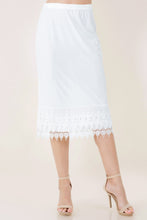 Jessica Lace Skirt Extender- White