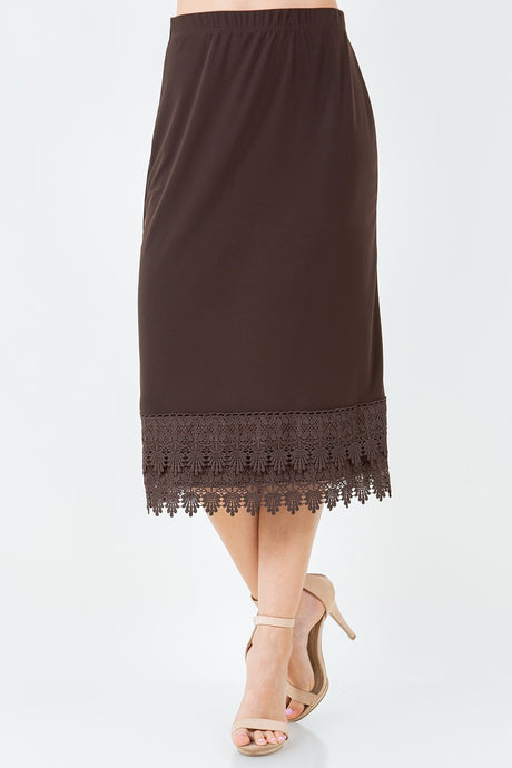 Jessica Lace Skirt Extender-Brown