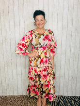 Juliet Ruffle Dress-Pink Floral