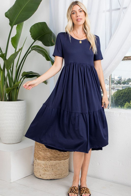 All Day Style Dress- Navy