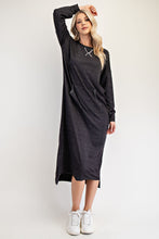 Sophia Sweatshirt Dress-Black