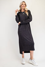 Sophia Sweatshirt Dress-Black