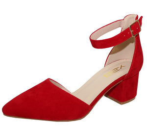 Glenda Fashion Shoe-Red Velvet