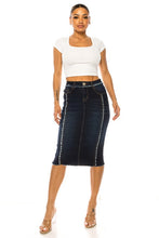 Katrina Dark Indigo Jean Skirt