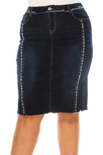 Katrina Dark Indigo Jean Skirt