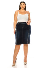 Katrina Dark Indigo Jean Skirt