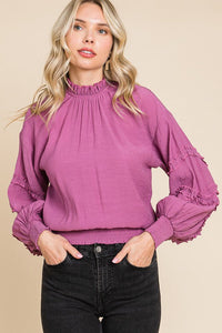 Orchid Ruffle Top