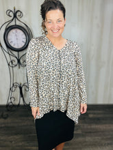 Krista Animal Print Sharkbite Top