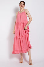 Ginger Ruffle Tie Tiered Jumper- Pink or Blue