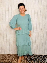 Ruffles & Luxury Dress-Sea Green