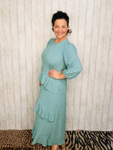 Ruffles & Luxury Dress-Sea Green