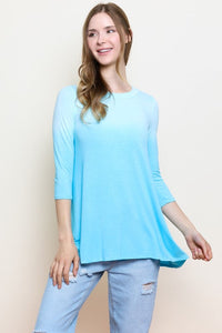 Ombre Tie Dye Top-Baby Blue or Pink