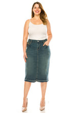 Kayla Vintage Wash Jean Skirt