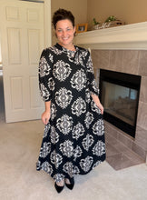 Power On The Day Dress-Black & Cream