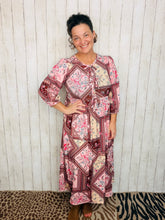 Missy Midi Length Pink & Brown