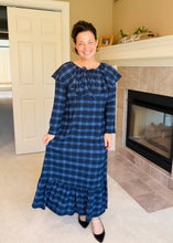 Kayla Dress- Navy Plaid