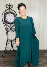 Hunter Green Handkerchief Love Dress