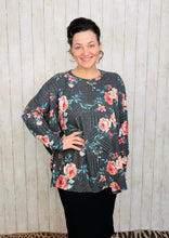 Tammie Rose & Charcoal Top