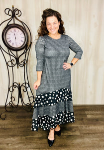 Plaid & Polkadot Dreams Dress