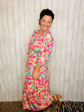 Amanda Pink Floral Dress