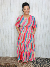 Mallory Colors of Summer Patchwork Dress
