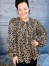 Lillian Classic Leopard Bow Top