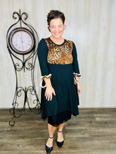 Glorious Black & Leopard Ruffle Tunic (Style 2)