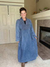 Kristen Smocking & Denim Dress
